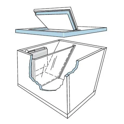 Isotherm Compact GE80 Classic Air Cooled Marine Refrigeration - DIY Build In Kit - Flat Evaporator Plate