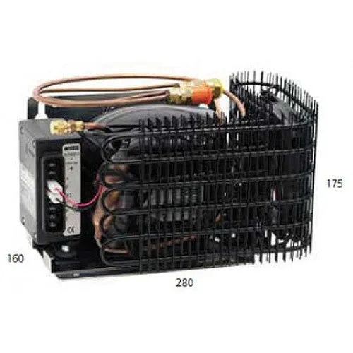 Isotherm Compact GE80 Classic Air Cooled Marine Refrigeration - DIY Build In Kit - Flat Evaporator Plate