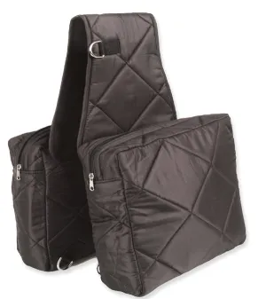 Jacks Imports 33-BK Quilted Cooler Saddle Bag, Black