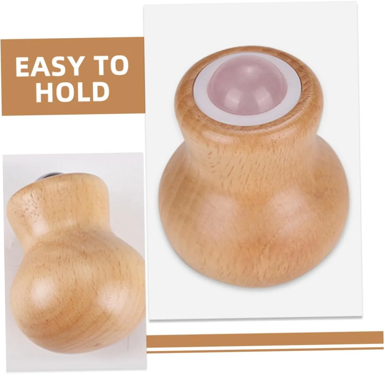 Jade Face Roller Massage Tool for Relaxation Full Body Use Comfortable Grip Enhances Absorption of Creams for Daily Self Care Routine