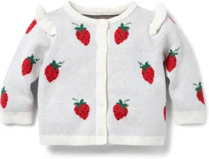 Janie and Jack Baby Girls' Strawberry Cardigan (Infant)