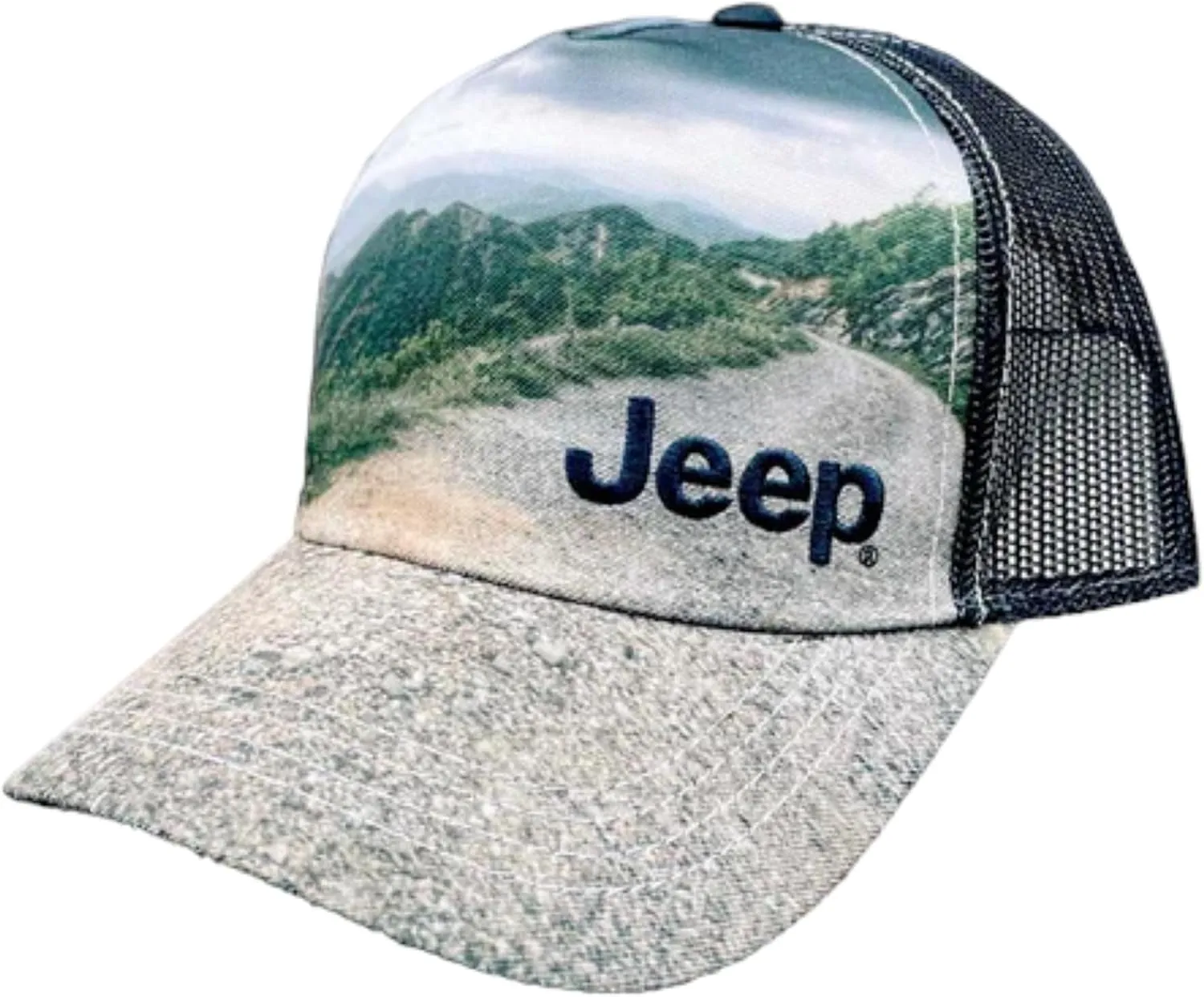 Jeep Trail Logo Trucker Hat- Ladies/Youth Size Green
