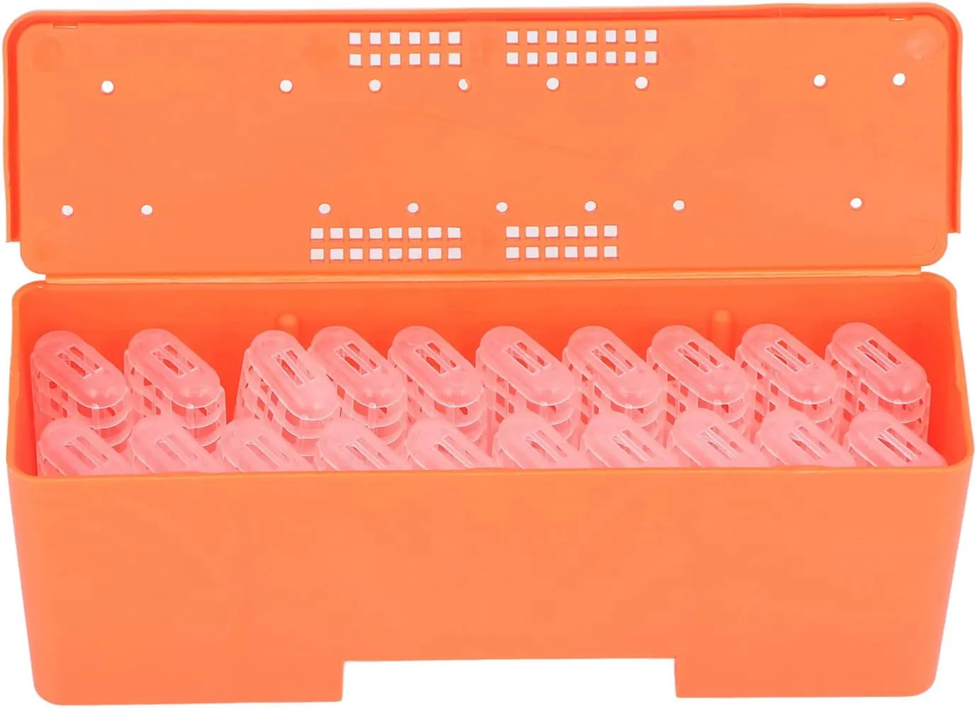 Jerliflyer King Cage Transport Box 20Pcs Queen Bee Rearing Cages, Transparent King Cage, Beekeeping Tools Beekeeping Transport Box