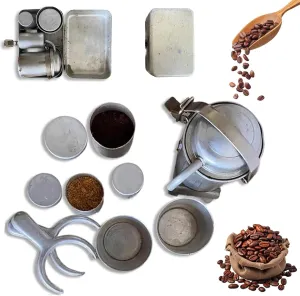 JHOS Extra Rare Collectors Camping Coffee Kit, Vintage Outdoor Coffee Pour Over Kit, Portable Travel Outdoor Coffees Serving Sets For Travel/Camping/Outdoor Adventures (sliver)