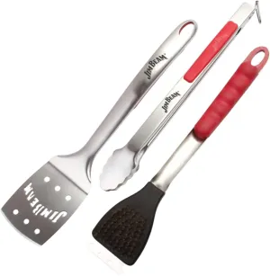 Jim Beam JB0160 Soft Grip Handle Grilling Tools Set (3-Piece)