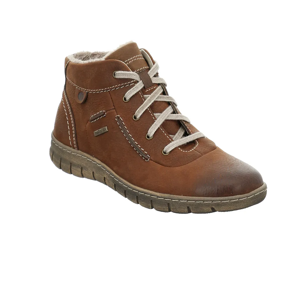 Josef Seibel Steffi 53 Cognac-Kombi Ankle Boots