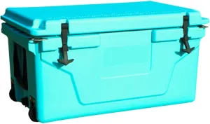 Kaimei 65 Quart Blue Rotomolded Cooler - 5 Day Ice Retention, 400 lb Capacity, Rugged Outdoor Cooler for Camping, Fishing, Tailgating