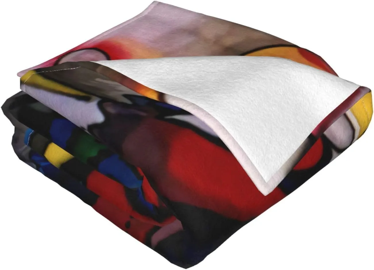 Kandinsky - 293 60"X50" Flannel Blanket - 100% Soft Polyester, Lightweight and Warm, Suitable for Families, Camping, Travel