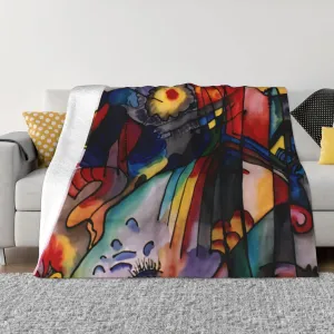 Kandinsky - 293 60"X50" Flannel Blanket - 100% Soft Polyester, Lightweight and Warm, Suitable for Families, Camping, Travel