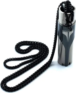 Kasher’s Lighter Necklace with Lighter Tool - Lightweight & Multipurpose Accessory with Chain for Lighters - Suitable to use as Cutter, or Multi-Tool Lighter Case