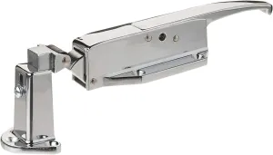 Kason 0058 Chrome Finish Latch with Roller Strike 58-44-54, 1-3/4” to 2-1/2” Offset, for Walk-in Cooler/Freezer Made in USA