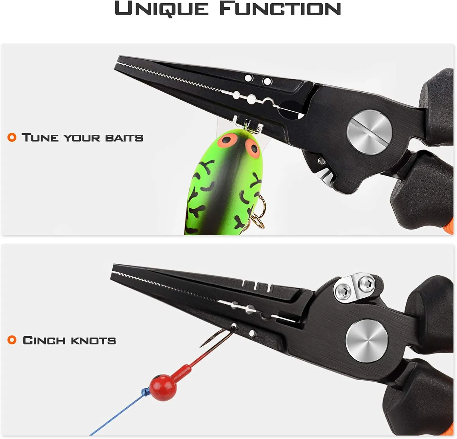 KastKing Speed Demon Pro Fishing Pliers, 420 Stainless Steel, Fishing Tools, Saltwater Resistant Fishing Gear, Tungsten Carbide Cutters, Corrosion Resistant Coating, SuperPolymer Grip Handles