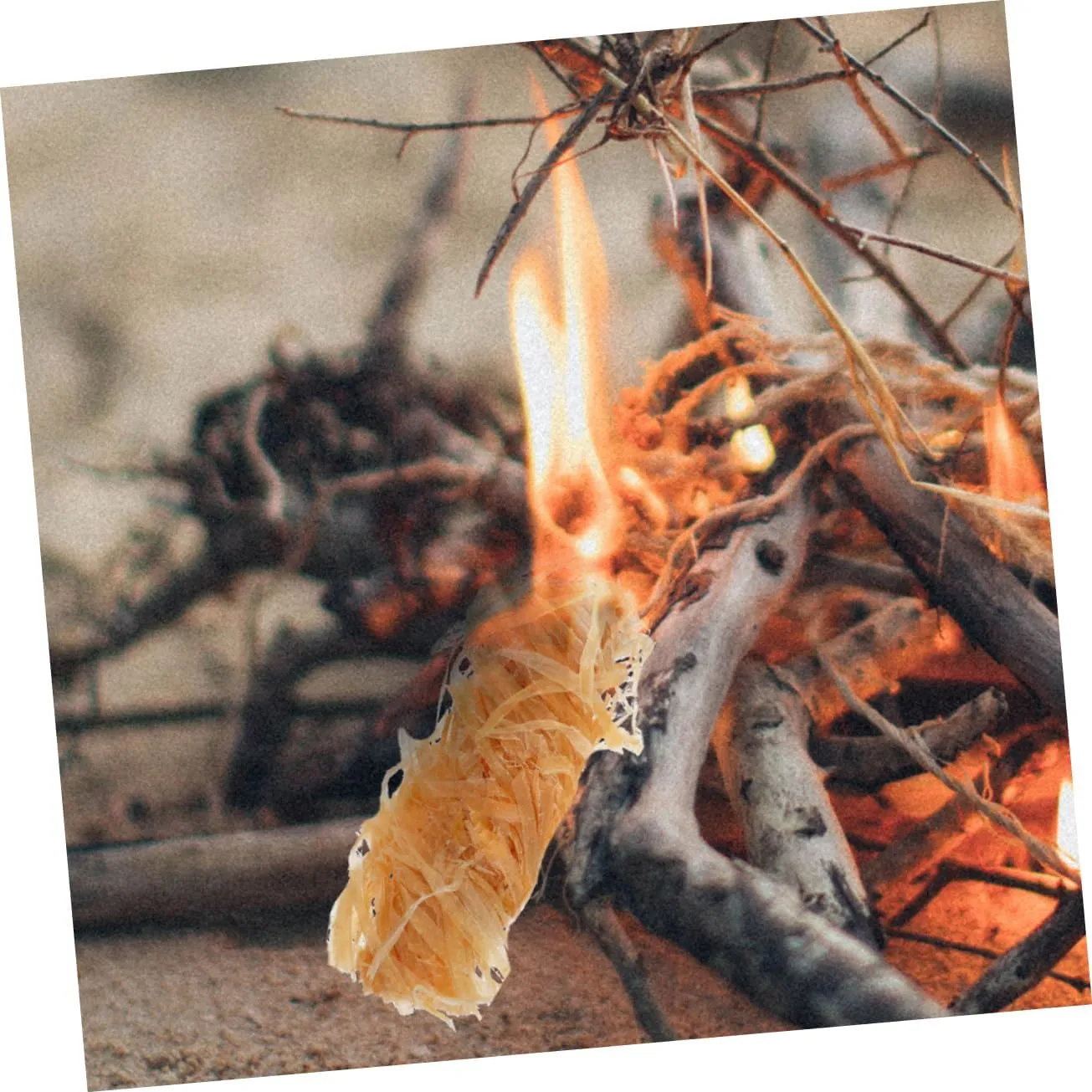 KESYOO 128pcs Natural Firelighters for Camping BBQ Outdoor Fire Compact Design for Easy Use Fire Pits Grills and Stoves for Picnics Adventures
