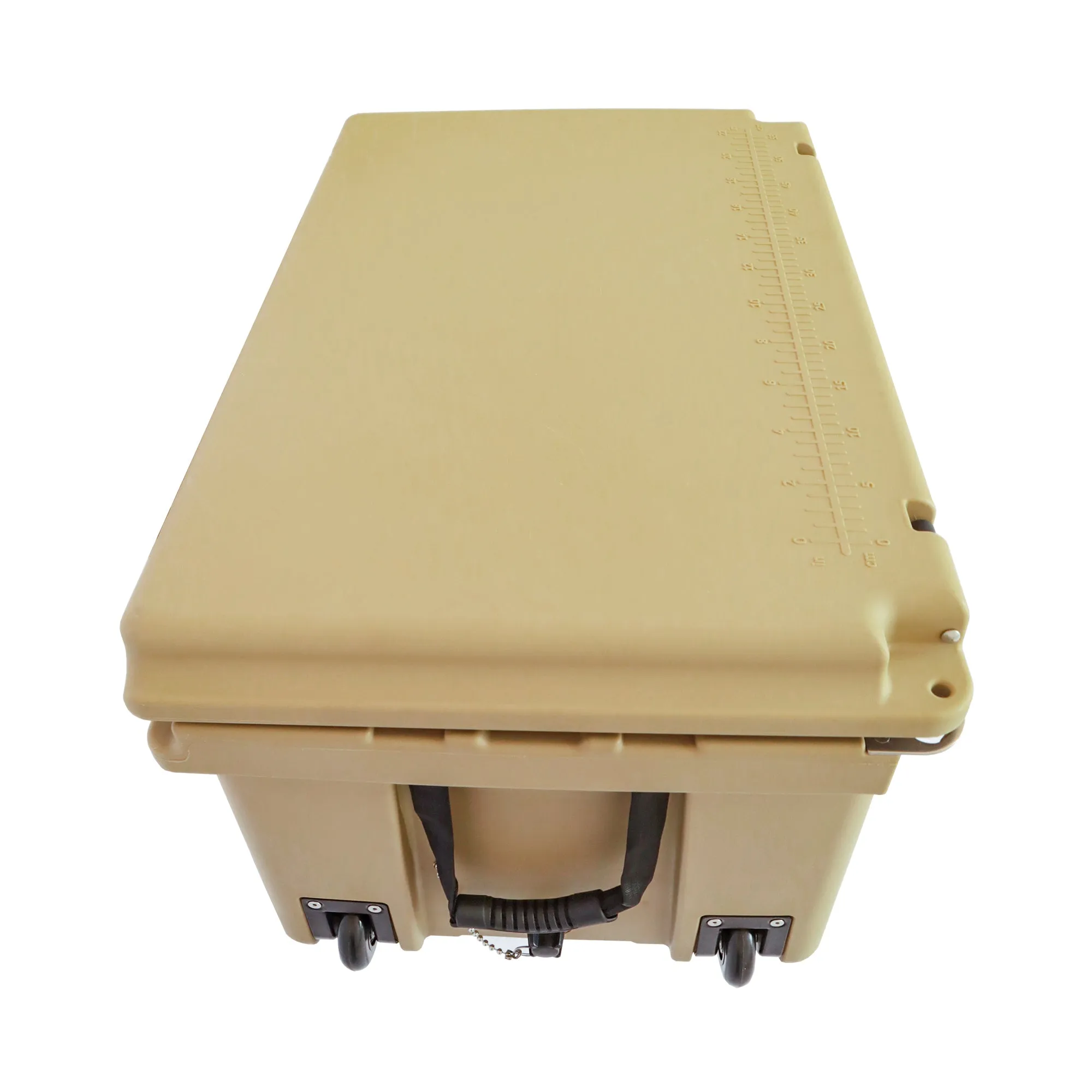 Khaki color ice cooler box 65qt camping ice chest