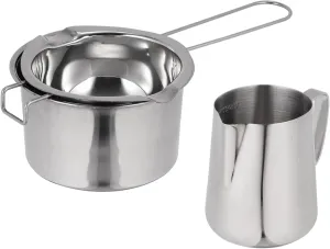 KICHOUSE Large Capacity Hiking Pot Stainless Steel Backpacking Cookware Non-stick Surface