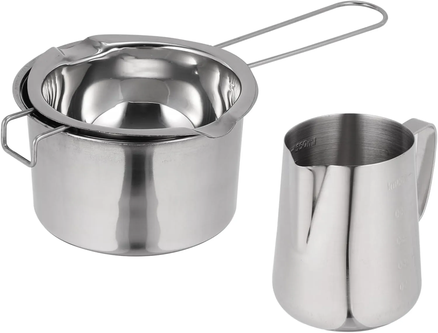 KICHOUSE Large Capacity Hiking Pot Stainless Steel Backpacking Cookware Non-stick Surface