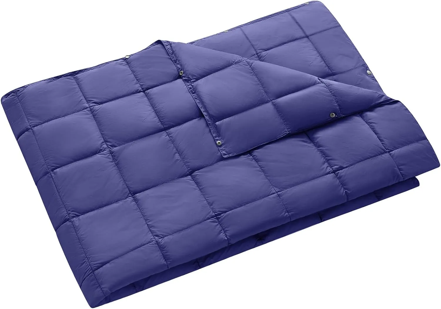 KingCamp Down Camping Blanket - Lightweight, Multifunctional Quilt for Camping with Snap Button, Portable for Stadium, Travel, Airplane, Picnic, Indoor & Outdoor, Provides Warmth