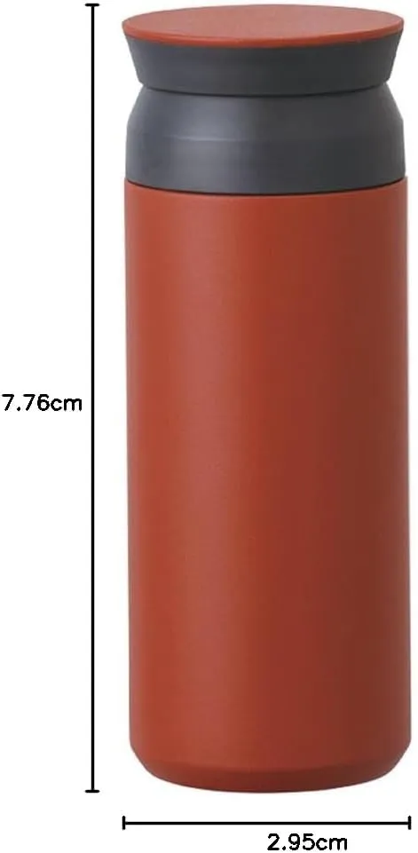 KINTO 20933 Travel Tumbler, 11.8 fl oz (350 ml), Red, Double Wall Vacuum Construction, Heat and Cold Retention