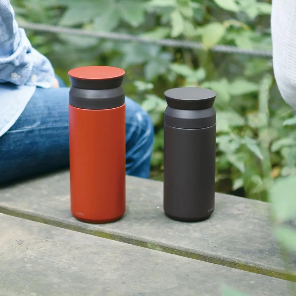 KINTO 20933 Travel Tumbler, 11.8 fl oz (350 ml), Red, Double Wall Vacuum Construction, Heat and Cold Retention