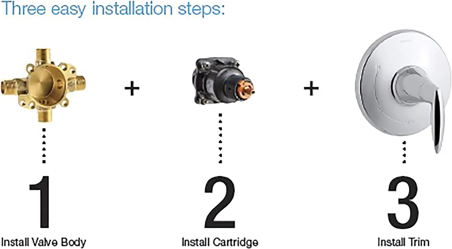 KOHLER 8304-K-NA Rite-Temp Pressure-Balancing Valve Body and Cartridge Kit, Shower Valve System