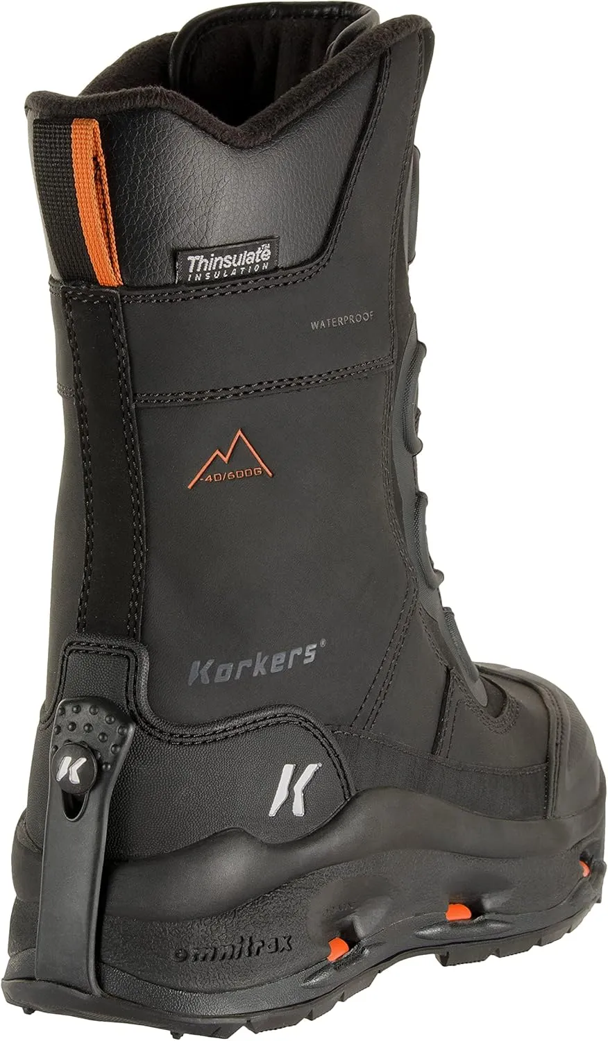 Korkers Men's Icejack Pro Industrial Safety Boot, Includes Interchangeable Soles