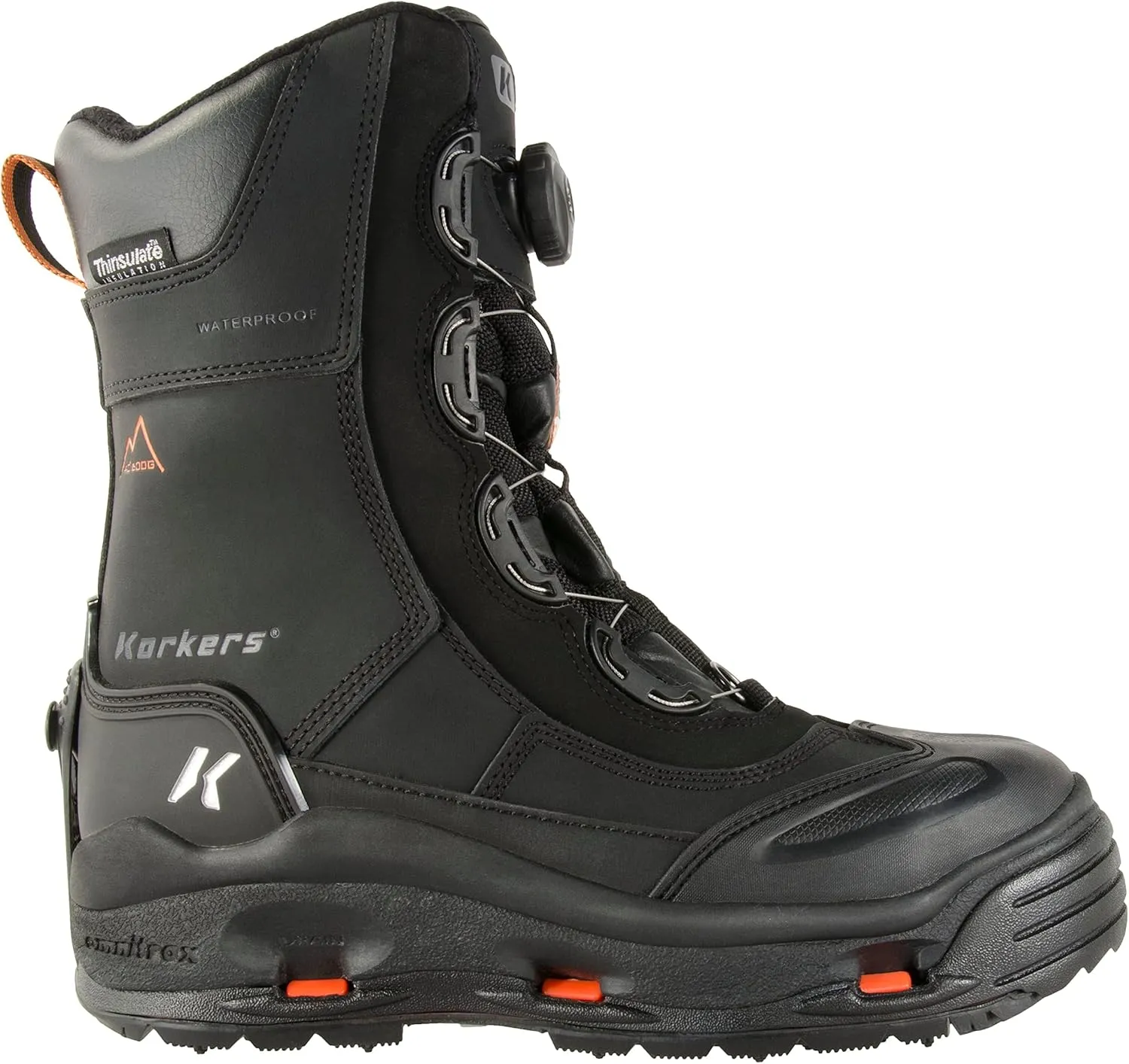Korkers Men's Icejack Pro Industrial Safety Boot, Includes Interchangeable Soles