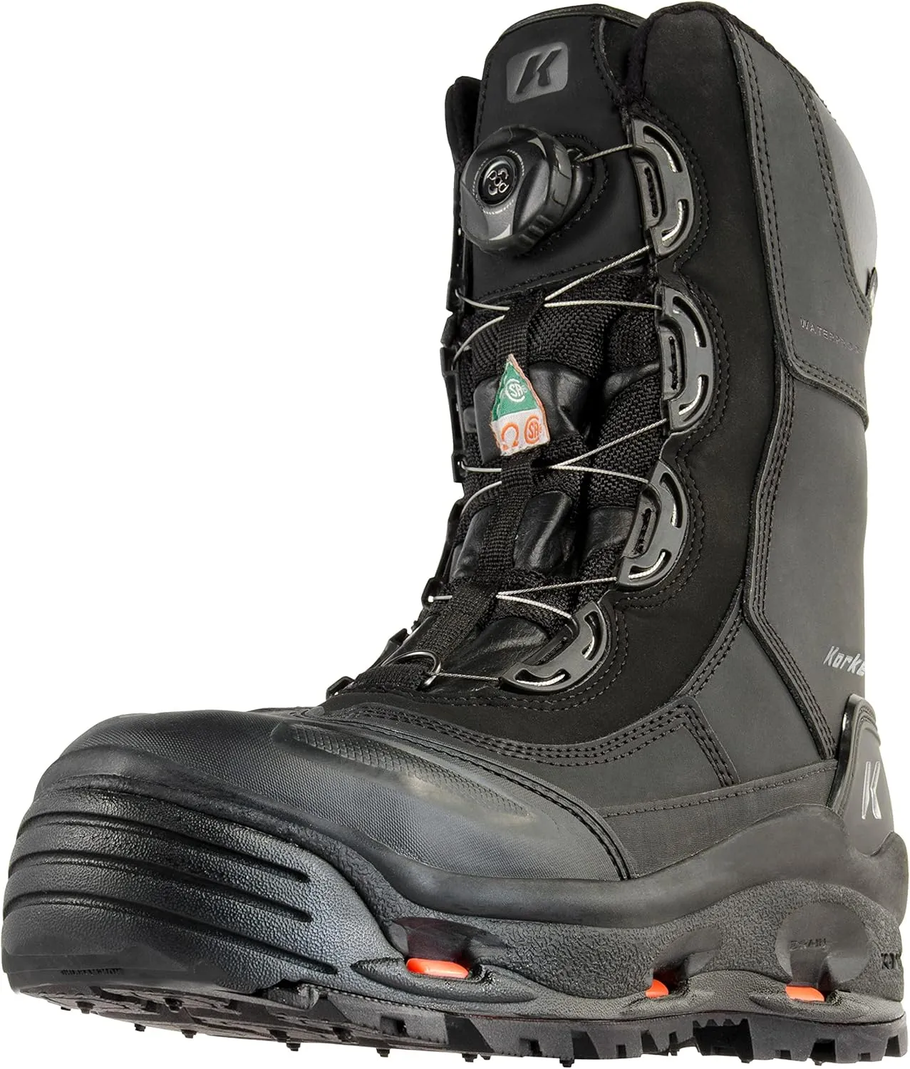 Korkers Men's Icejack Pro Industrial Safety Boot, Includes Interchangeable Soles