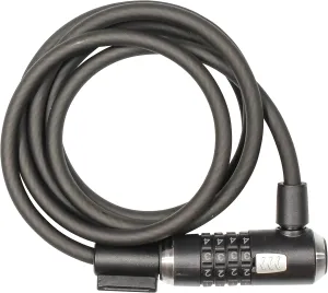 Kryptonite KryptoFlex Bike Lock Cable, 2FT/6FT/10FT Long 12mm Thick Heavy Duty Braided Steel Cable Anti-Theft Security Lock for Outdoor Equipment, Combination/Key Bike Lock
