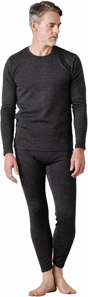 LAPASA Men's Thermal Underwear Set Soft Fleece Lined Long Johns Light/Mid/Heavy Weight Base Layer Top & Bottom M11/M24/M57