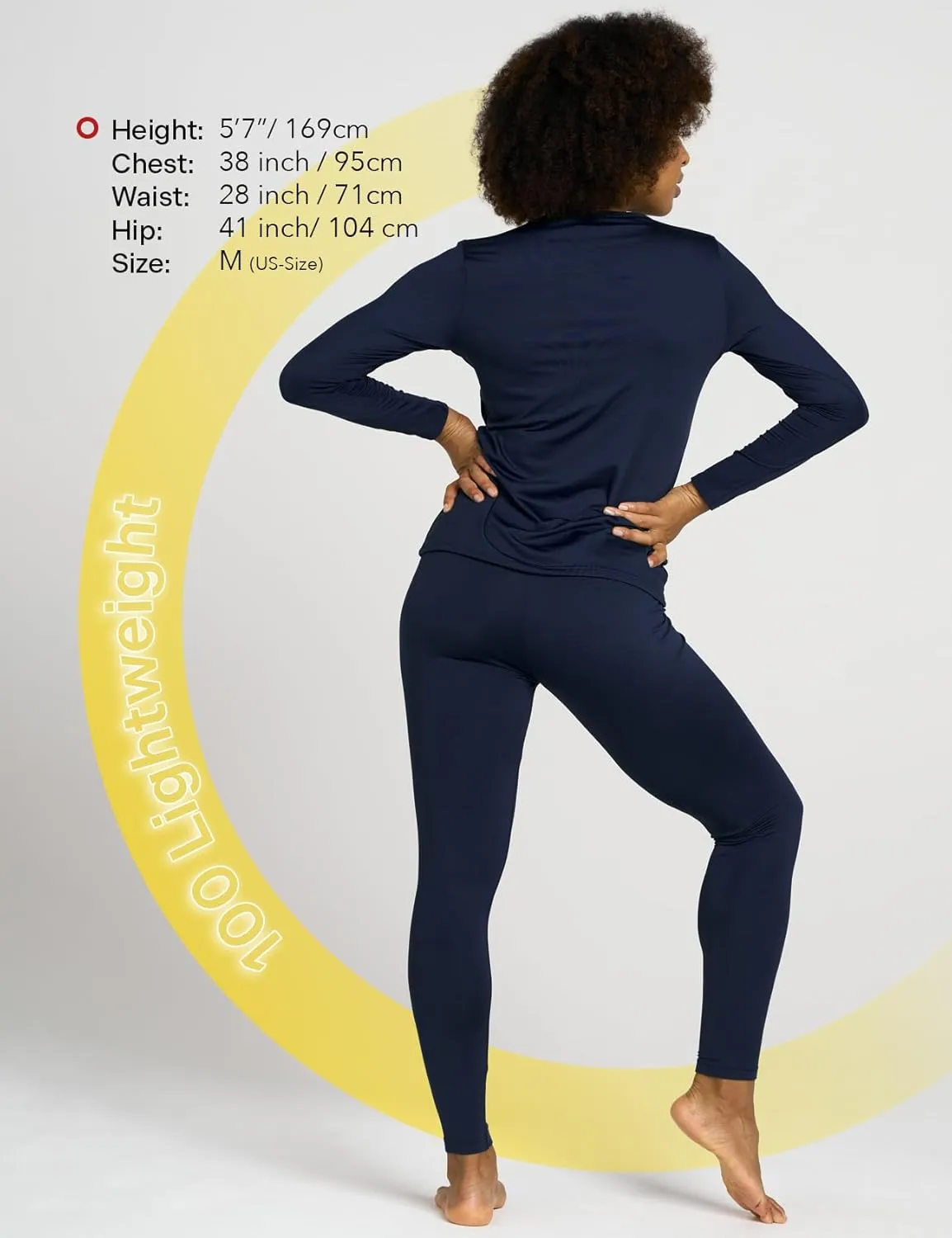 LAPASA Women's Thermal Underwear Set Fleece Lined Long Johns Top & Bottom Soft Base Layer Light/Mid/Heavy Weight L17/ L41/L44