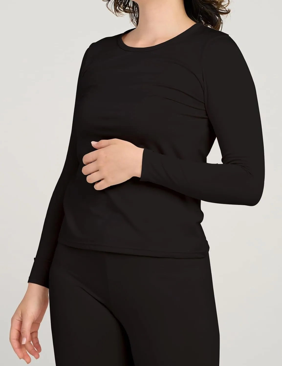 LAPASA Women's Thermal Underwear Set Fleece Lined Long Johns Top & Bottom Soft Base Layer Light/Mid/Heavy Weight L17/ L41/L44