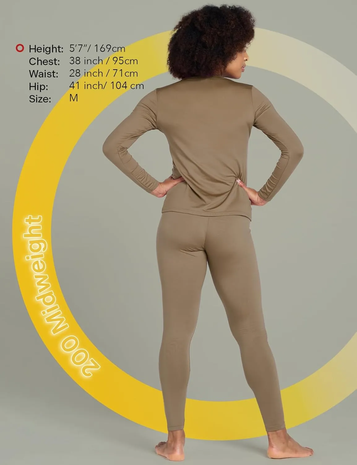 LAPASA Women's Thermal Underwear Set Fleece Lined Long Johns Top & Bottom Soft Base Layer Light/Mid/Heavy Weight L17/ L41/L44