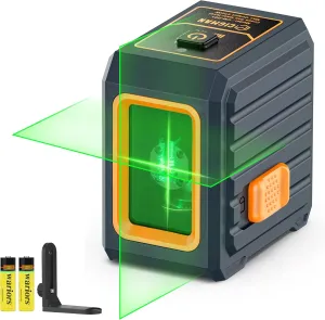 Laser Level, CIGMAN Self-Leveling - 100 feet, Compact 6.4 oz, Perfect for Pictures Hanging, Floor Tile, Ideal for DIY Projects and Home Renovation, L-Magnetic Bracket, Battery Included