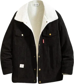LCMTWX Mens Plaid Jacket Winter Plaid Lapel Pocket Loose Coat Jacket Woolen Coat Top Blouse Fleece Button Down Jackets