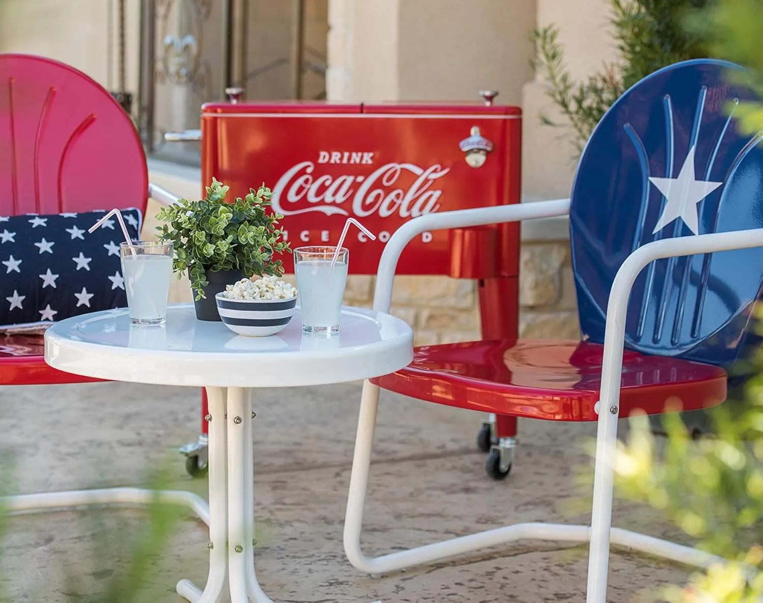 Leigh Country CP 98105 60 Qt Coca-Cola Ice Cold (Embossed) Cooler, Red