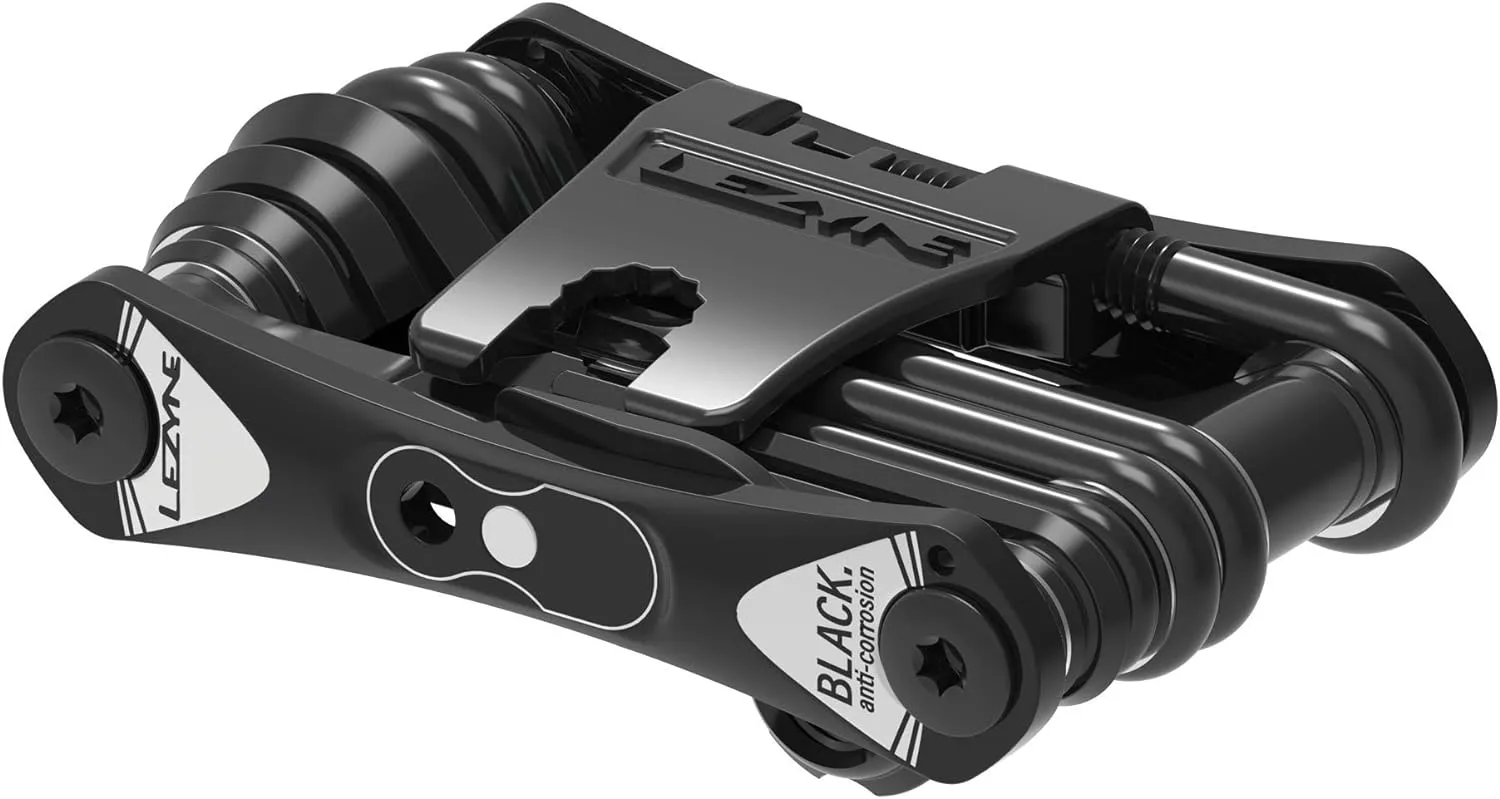 LEZYNE RAP II Bicycle Multi-tool 18 in 1, Anti-Corrosion Bits, Hex 2/2.5/3/4/5/6/8mm, T10/T25, Phillips, Chain Breaker, Multi-function Flat Tool