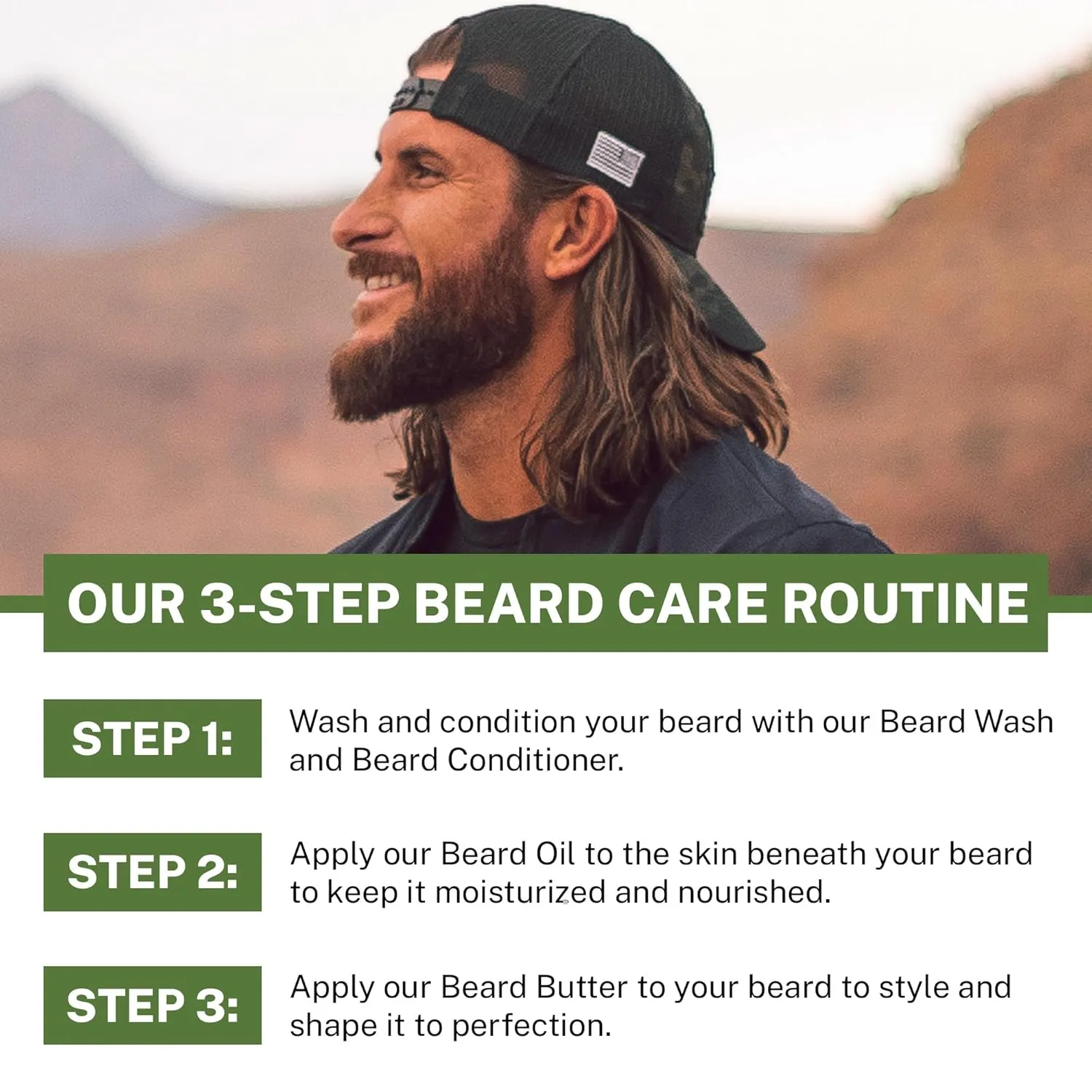 Live Bearded Beard Wash, 8 fl oz - Water-Based Face Cleanser with All-Natural Ingredients for a Gentle, Deep Clean - Made in the USA | American Scent - Cedar, Vetiver, Bergamont