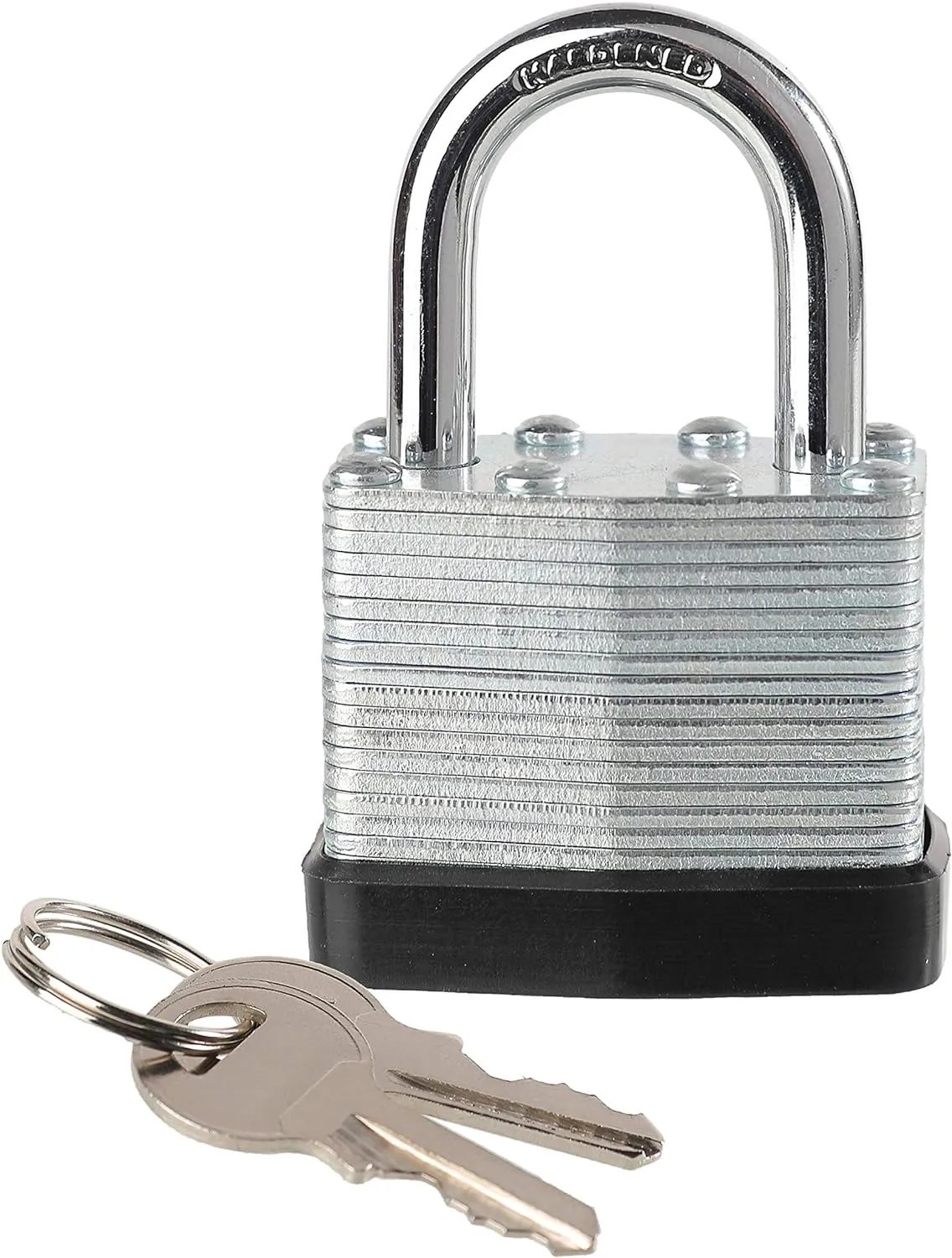Lock, Laminated Steel Keyed Padlock, Keyed Alike Locks, Normal Shackle Padlock-Pack of 8