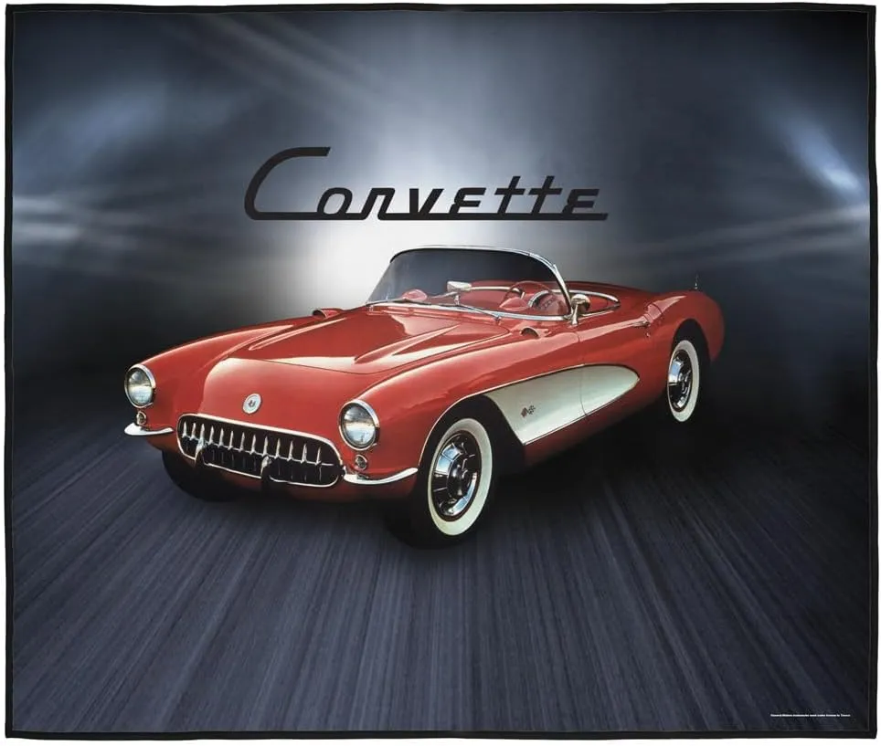 LOGOVISION Chevrolet Picnic Outdoor Blanket, 50"x60" Corvette Shine, Foldable Blanket for Picnic, Beach, Camping, Park, Tailgate