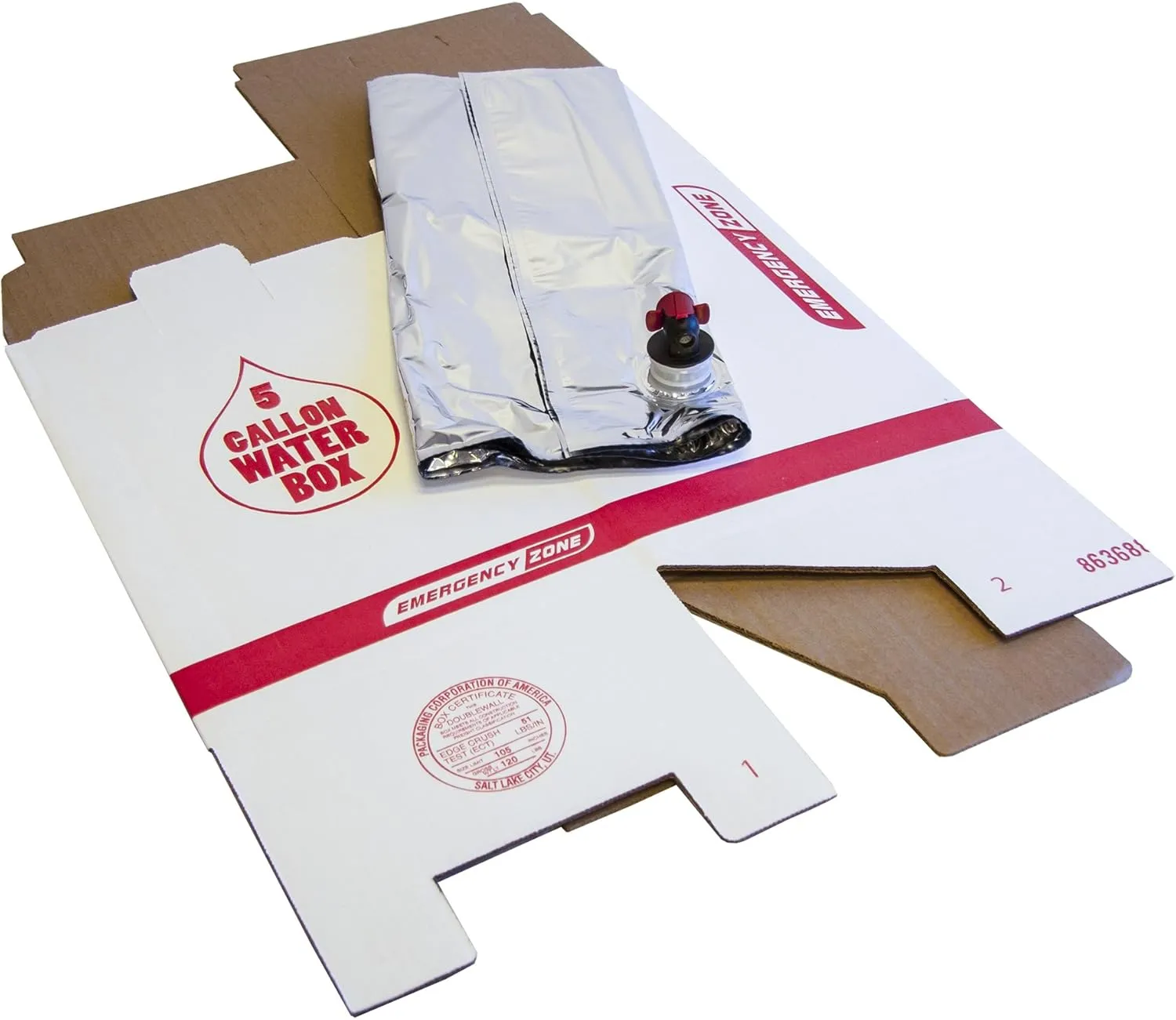 Long Term Water Storage System, BPA Free Water Bags, 5 Year Shelf Life | 100 Gallon Set