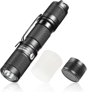 LUMINTOP Pocket-Sized Super Bright Flashlight Set Tool AA 2.0 EDC Flashlight with Magnetic Tail and 920mah Rechargeable Battery, 650 Lumens, 5 Modes with Mode Memory, Waterproof Torch for Camping