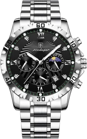 Luxury Military Watch for Men Waterproof Luminous Chronograph Date Man Wristwatch Stainless Steel Quartz Men's Watches