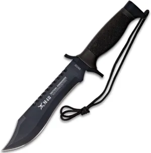 M48 Tactical Commando Knife | Razor Sharpe Stainless Steel Blade | Textured ABS Handle with Lanyard | Multi-Functional Sheath | Tactical Blade for Today’s Modern Fighter | 12” Overall