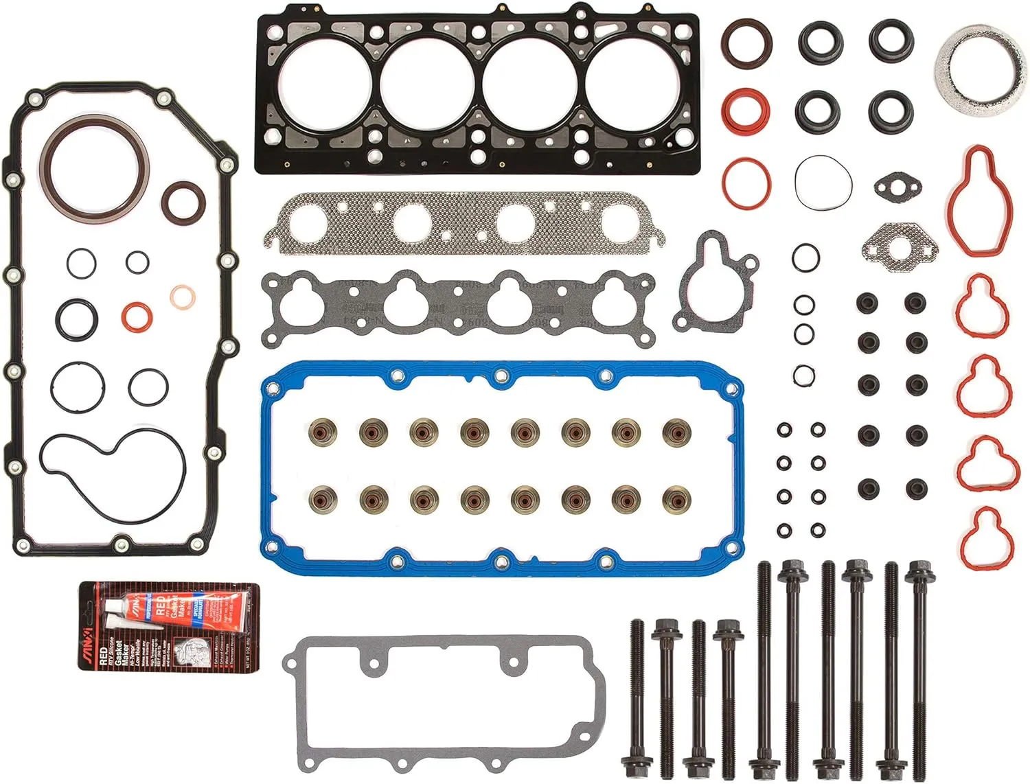 MA-4216923089 Full Gasket Set Head Bolts Compatible With/For 1995 Dodge Plymouth Neom 2.0L SOHC ECB