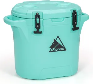 MADOG Small Beach Cooler Buckets, Lightweight Hard Cooler, Leak-Proof Coolers with 5-7 Days Ice Retention, Made of LLDPE Material, Ideal for Fishing, Boating and Traveling