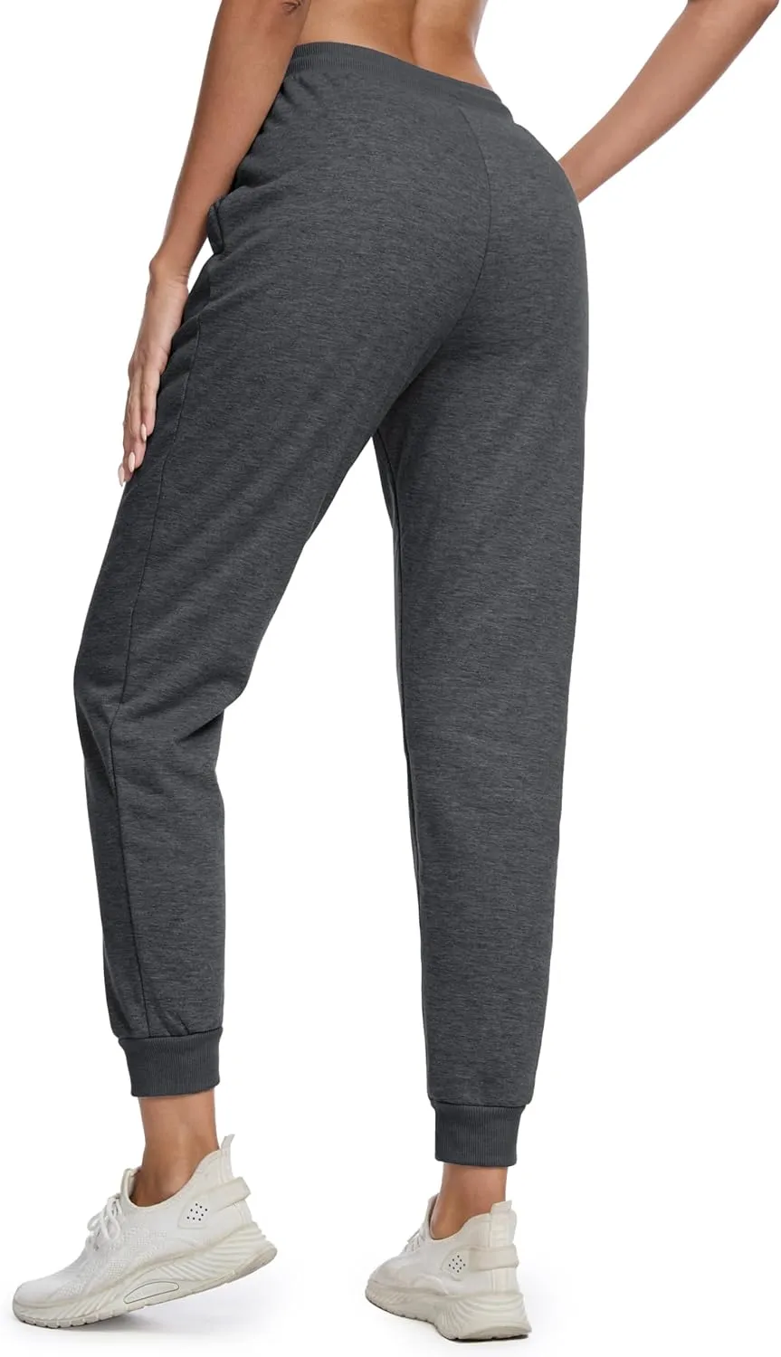 MAGCOMSEN Women's Sherpa Lined Sweatpants Winter Warm Fleece Pants Insulated Thermal Athletic Joggers with Pockets