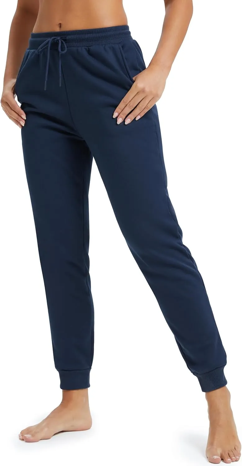 MAGCOMSEN Women's Sherpa Lined Sweatpants Winter Warm Fleece Pants Insulated Thermal Athletic Joggers with Pockets