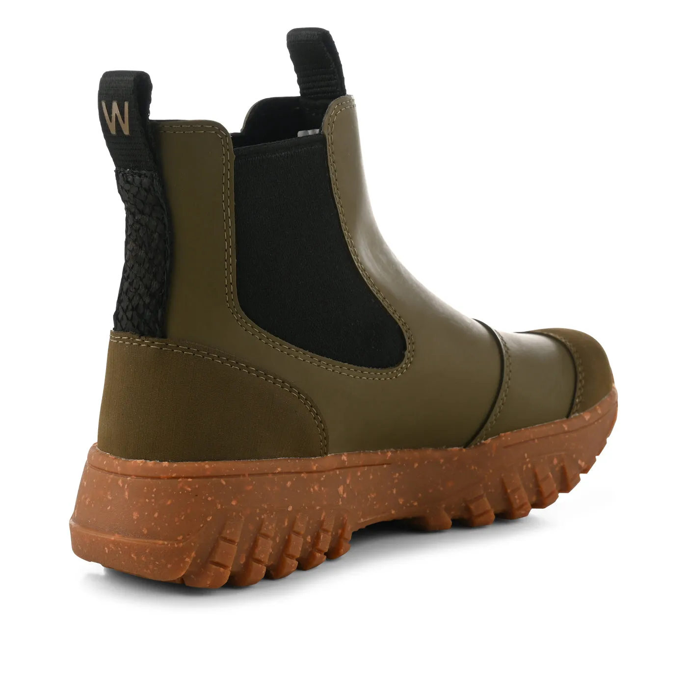 Magda Track Waterproof - Dark Olive/Gum