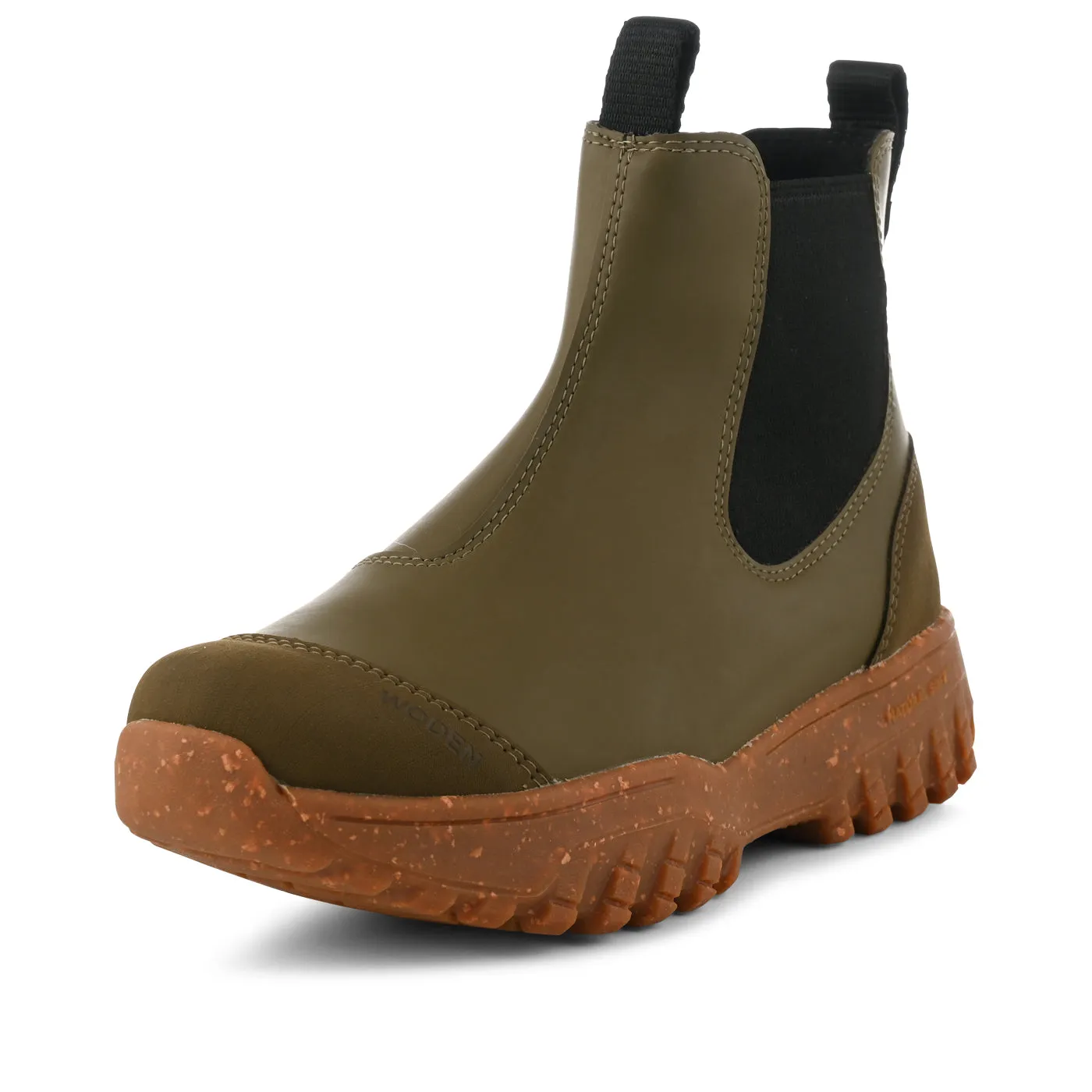 Magda Track Waterproof - Dark Olive/Gum