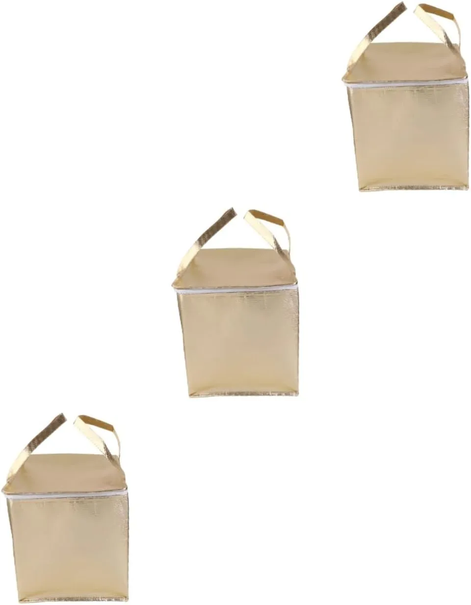 MAGICLULU 3 Pcs Insulation Bag for Cake Storage Camping Thermal Bag Non-woven Reusable Coated